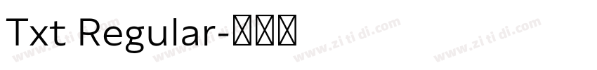 Txt Regular字体转换 Txt Regular字体转换